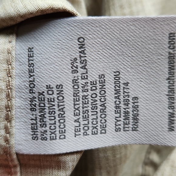 Avalanche mens button down casual slshort sleeve size large shirt - Picture 4 of 8